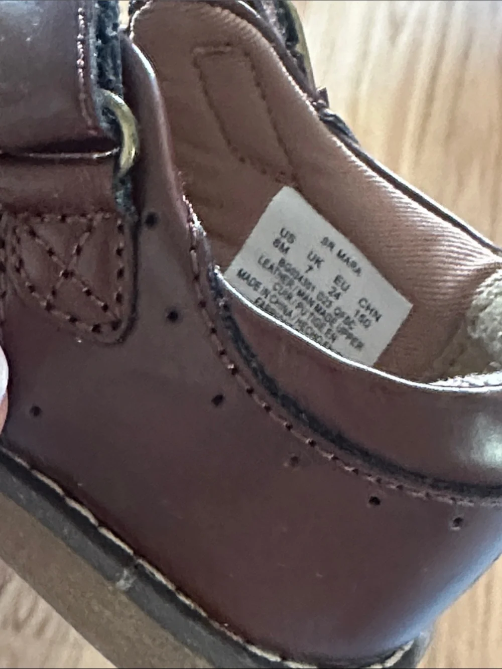 Stride Rite Brown Mary Jane Buckle Shoes